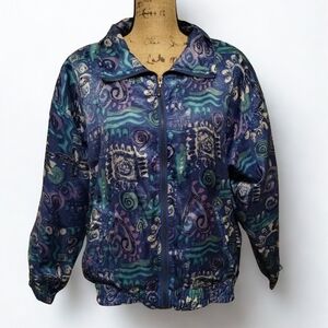 Vintage 80s EVR 100% Silk Women's Size L